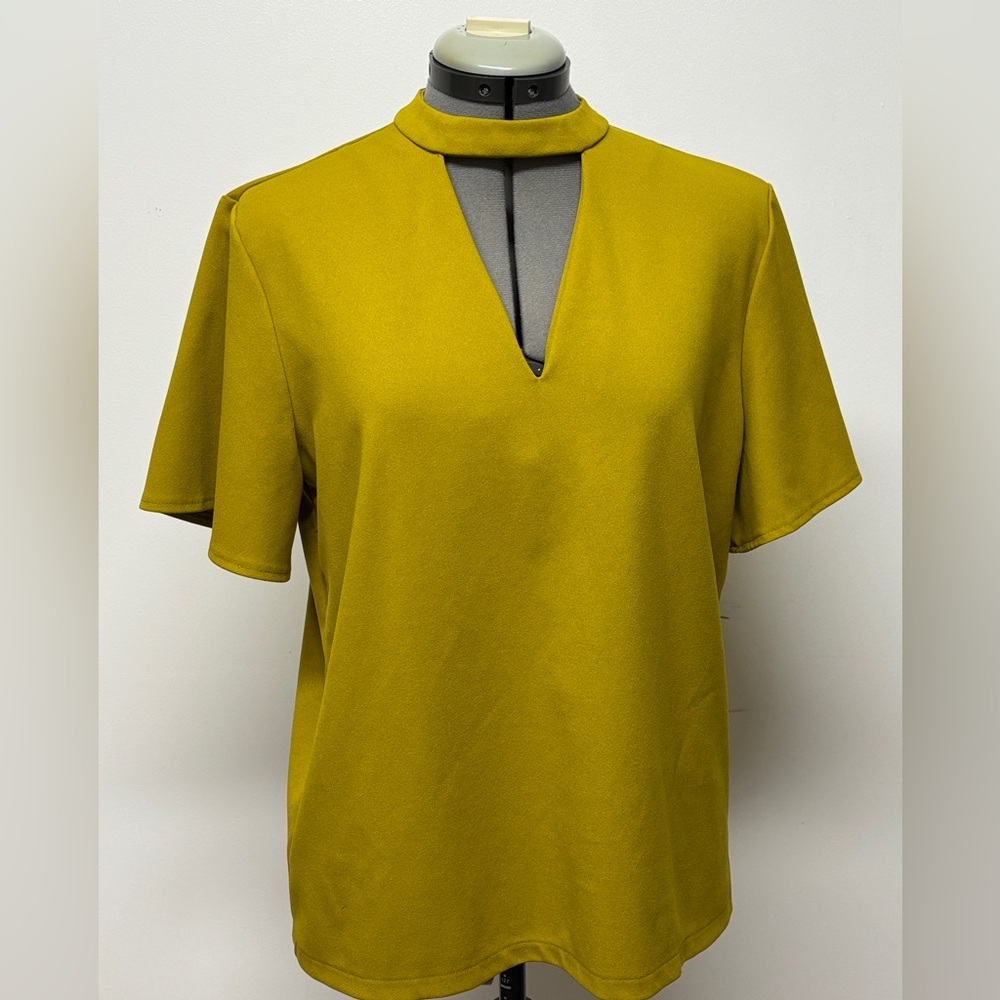 Ann Taylor Mustard Blouse